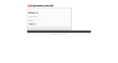 Desktop Screenshot of mail.promes.com.mk